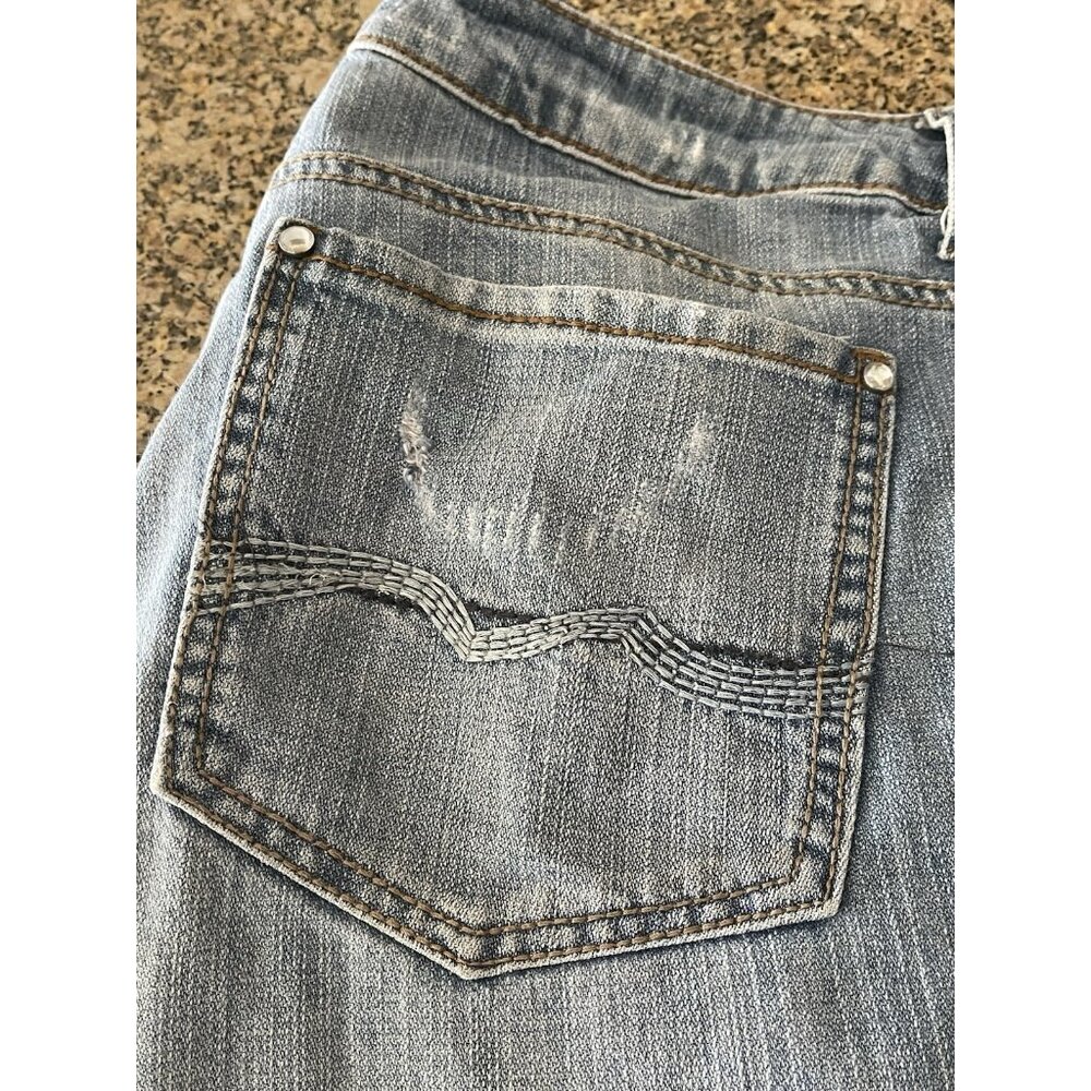 Z Cavaricci Y2K Boyfriend PLUS size 16 Distressed Straight Leg Jeans - Picture 13 of 15